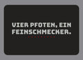 Display-Abdeckung passend für Thermomix TM7 – Vier Pfoten, ein Feinschmecker. | mehrfarbig, Wunschfarbe möglich