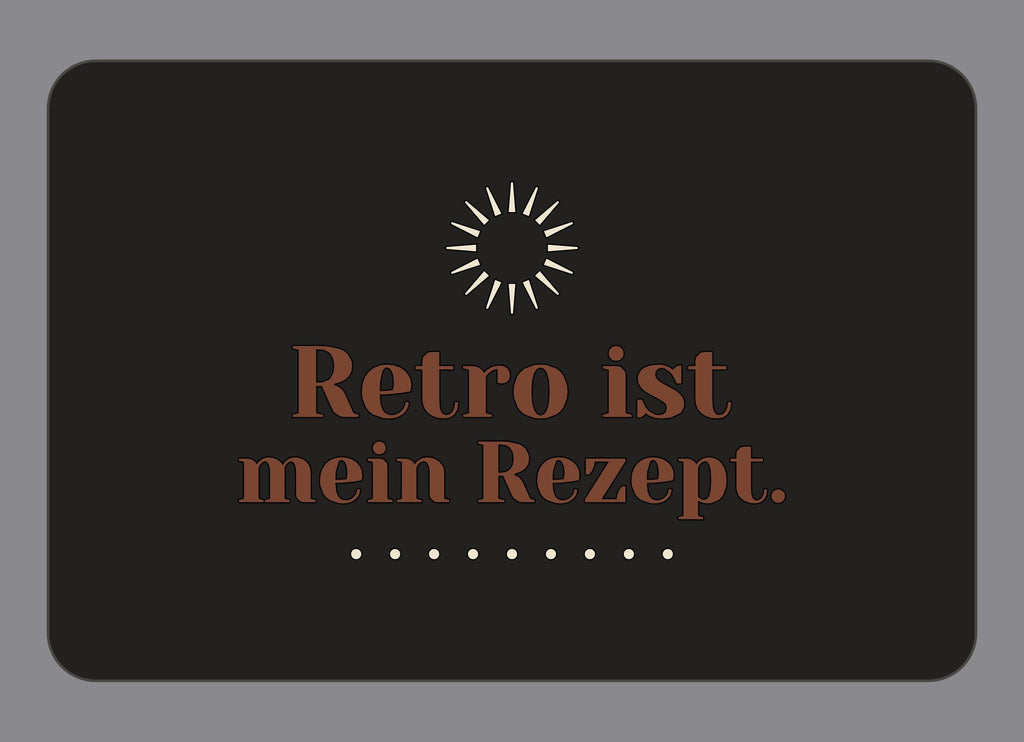 Display-Abdeckung passend für Thermomix TM7 – Retro ist mein Rezept. | mehrfarbig, Wunschfarbe möglich