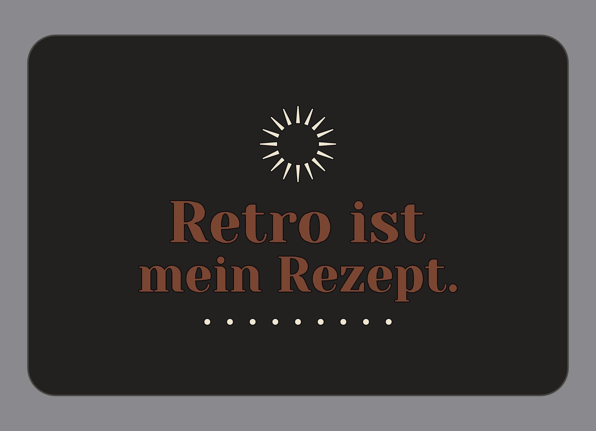 Display-Abdeckung passend für Thermomix TM7 – Retro ist mein Rezept. | mehrfarbig, Wunschfarbe möglich