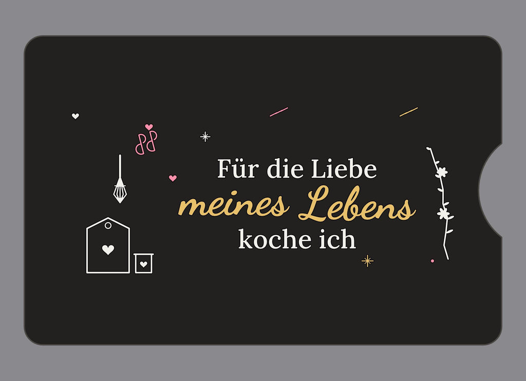 Display-Abdeckung passend für Thermomix TM6 – Für die Liebe meines Lebens koche ich | mehrfarbig, Wunschfarbe möglich