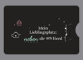 Display-Abdeckung passend für Thermomix TM6 – Mein Lieblingsplatz: neben dir am Herd | mehrfarbig, Wunschfarbe möglich
