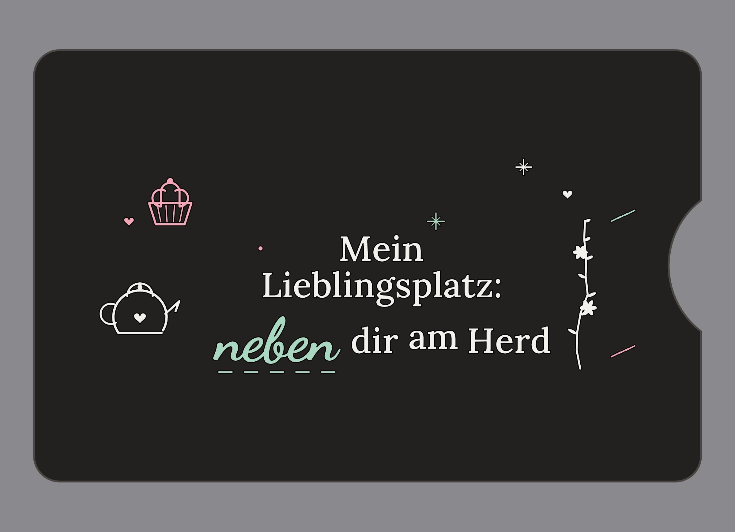 Display-Abdeckung passend für Thermomix TM6 – Mein Lieblingsplatz: neben dir am Herd | mehrfarbig, Wunschfarbe möglich