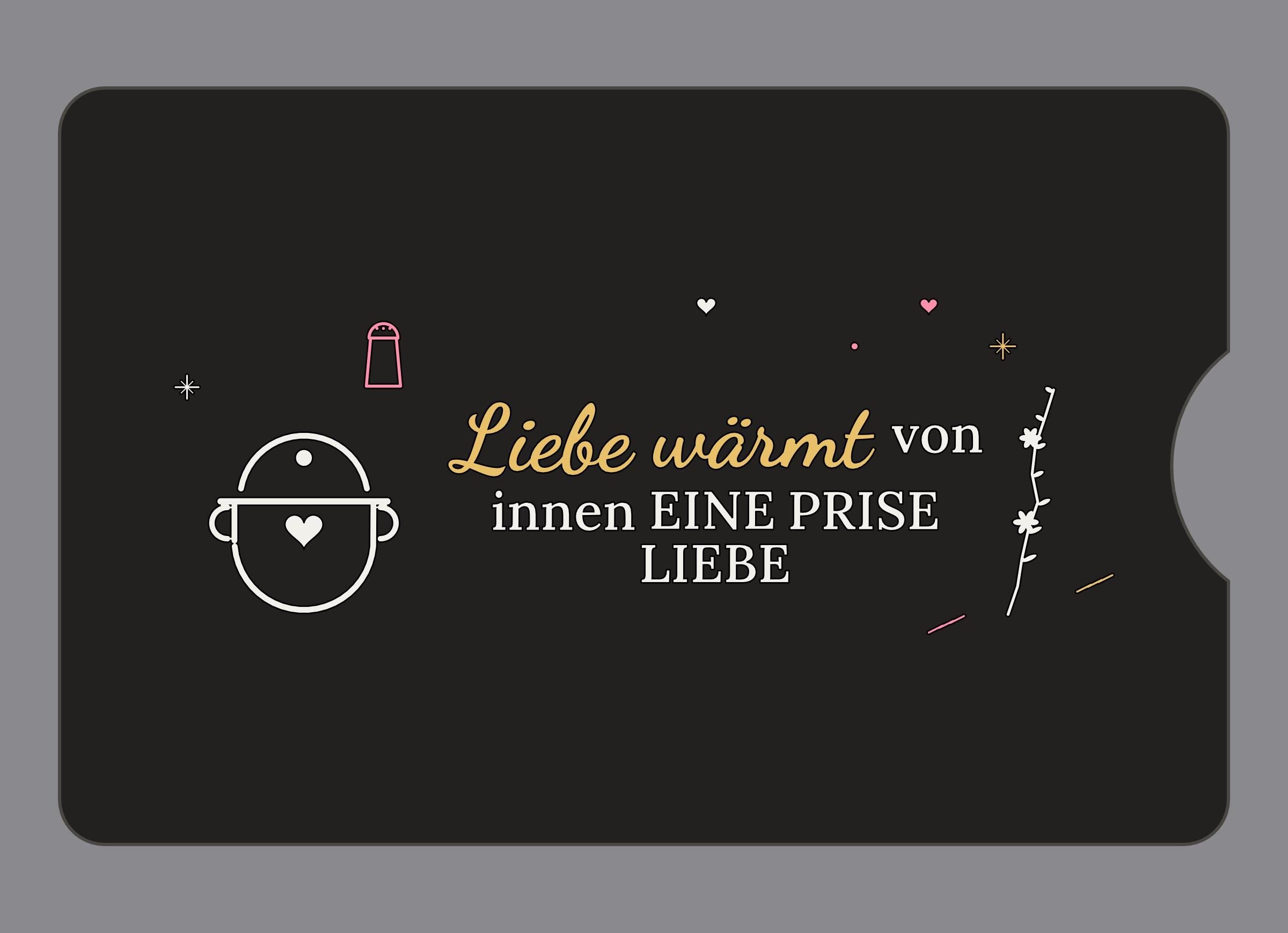 Display-Abdeckung passend für Thermomix TM6 – Liebe wärmt von innen | mehrfarbig, Wunschfarbe möglich