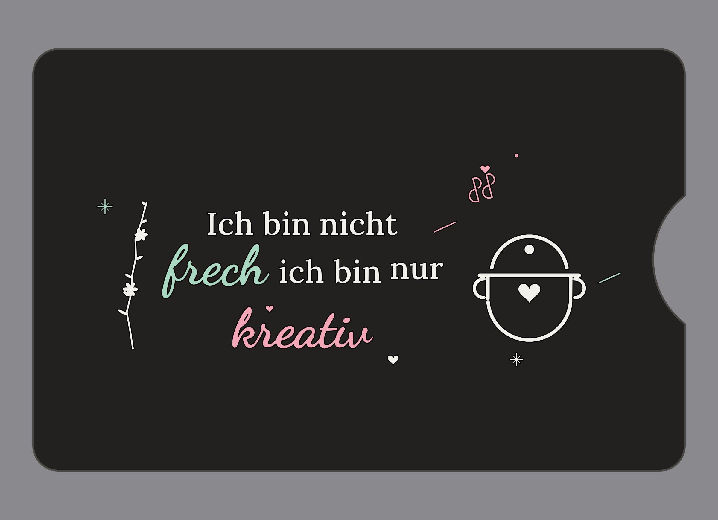 Display-Abdeckung passend für Thermomix TM6 – Ich bin nicht frech, ich bin nur kreativ | mehrfarbig, Wunschfarbe möglich