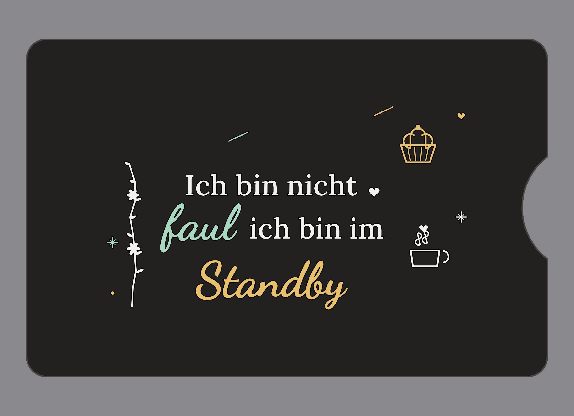 Display-Abdeckung passend für Thermomix TM6 – Ich bin nicht faul ich bin im Standby | mehrfarbig, Wunschfarbe möglich