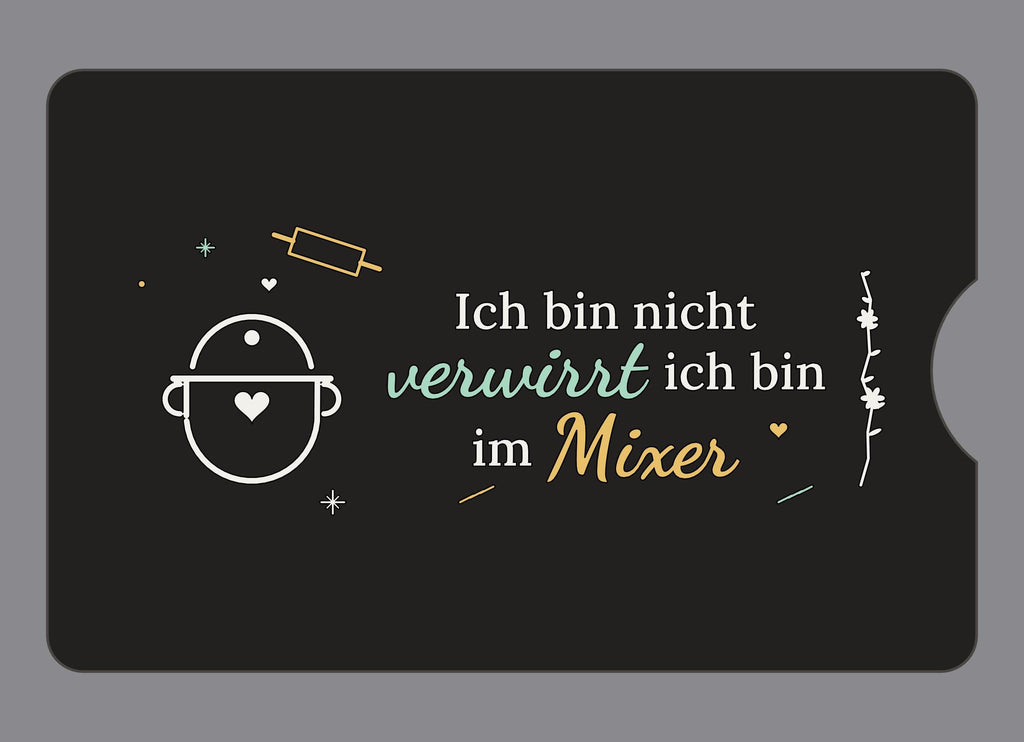 Display-Abdeckung passend für Thermomix TM6 – Ich bin nicht verwirrt ich bin im Mixer | mehrfarbig, Wunschfarbe möglich