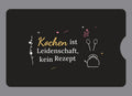 Display-Abdeckung passend für Thermomix TM6 – Kochen ist Leidenschaft, kein Rezept | mehrfarbig, Wunschfarbe möglich