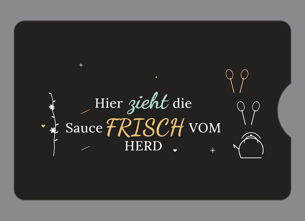 Display-Abdeckung passend für Thermomix TM6 – Hier zieht die Sauce | mehrfarbig, Wunschfarbe möglich