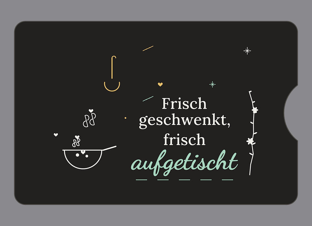 Display-Abdeckung passend für Thermomix TM6 – Frisch geschwenkt, frisch aufgetischt | mehrfarbig, Wunschfarbe möglich