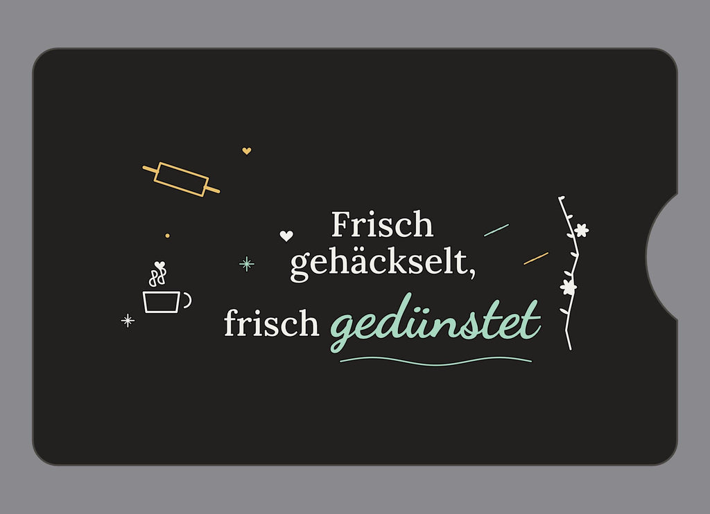 Display-Abdeckung passend für Thermomix TM6 – Frisch gehäckselt, frisch gedünstet | mehrfarbig, Wunschfarbe möglich