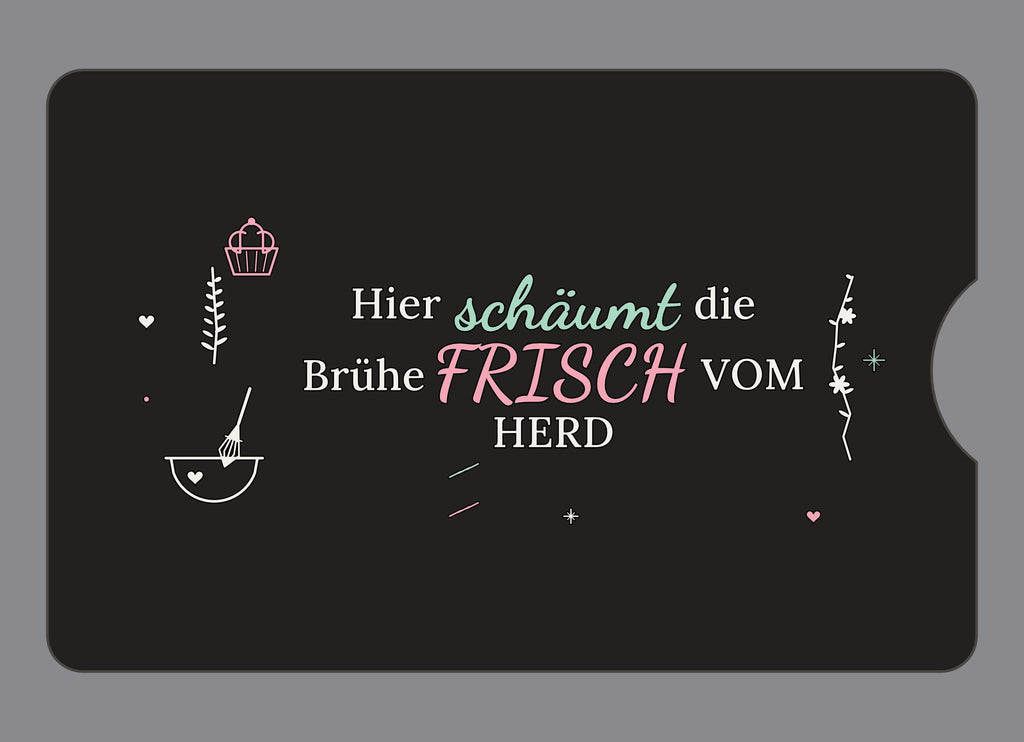 Display-Abdeckung passend für Thermomix TM6 – Hier schäumt die Brühe | mehrfarbig, Wunschfarbe möglich