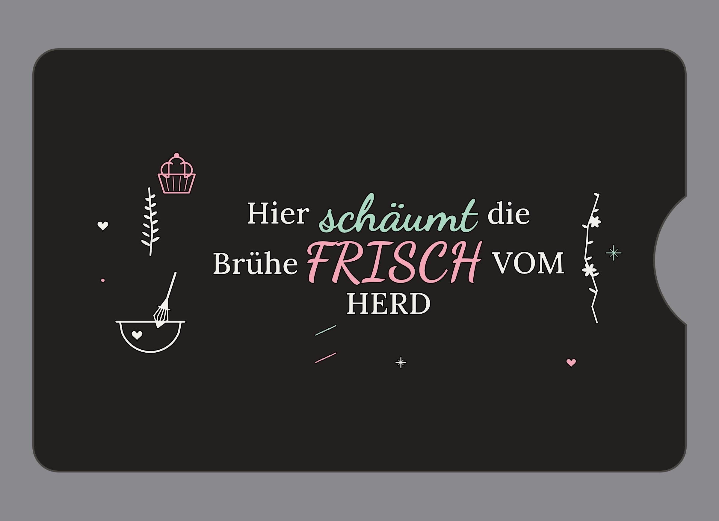 Display-Abdeckung passend für Thermomix TM6 – Hier schäumt die Brühe | mehrfarbig, Wunschfarbe möglich