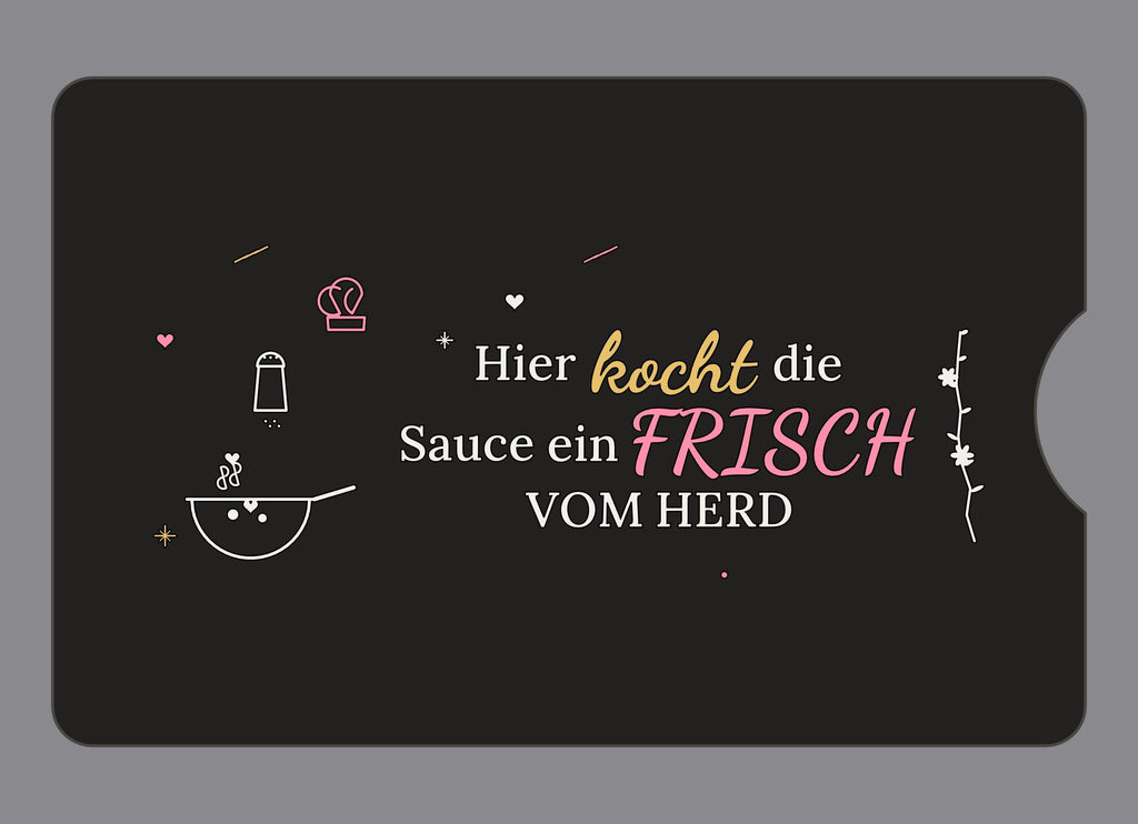 Display-Abdeckung passend für Thermomix TM6 – Hier kocht die Sauce ein | mehrfarbig, Wunschfarbe möglich
