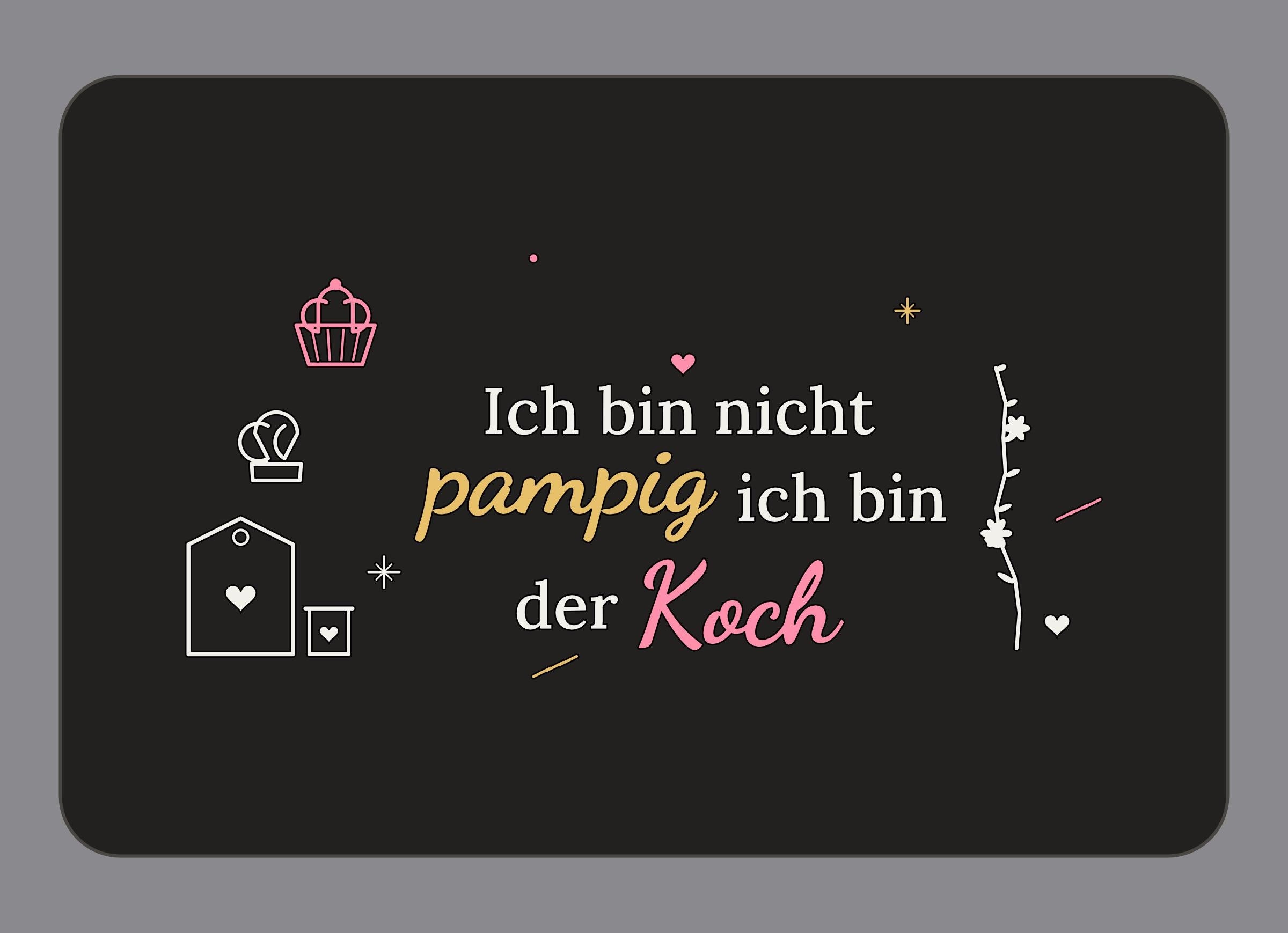 Display-Abdeckung passend für Thermomix TM7 – Ich bin nicht pampig ich bin der Koch | mehrfarbig, Wunschfarbe möglich