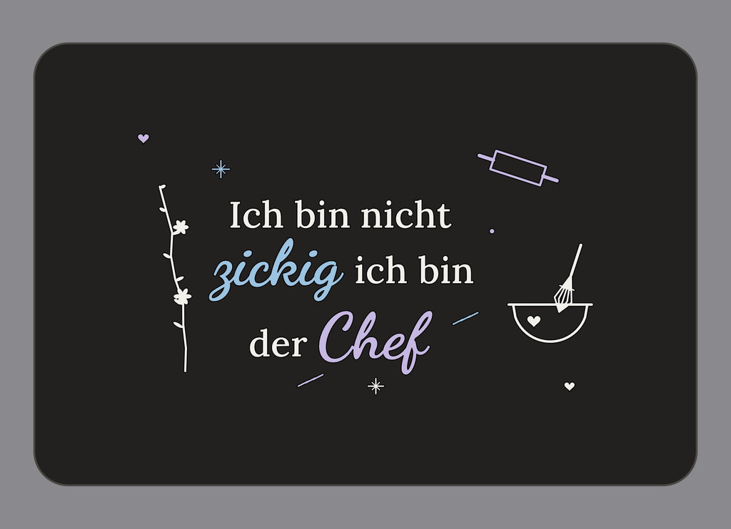 Display-Abdeckung passend für Thermomix TM7 – Ich bin nicht zickig ich bin der Chef | mehrfarbig, Wunschfarbe möglich