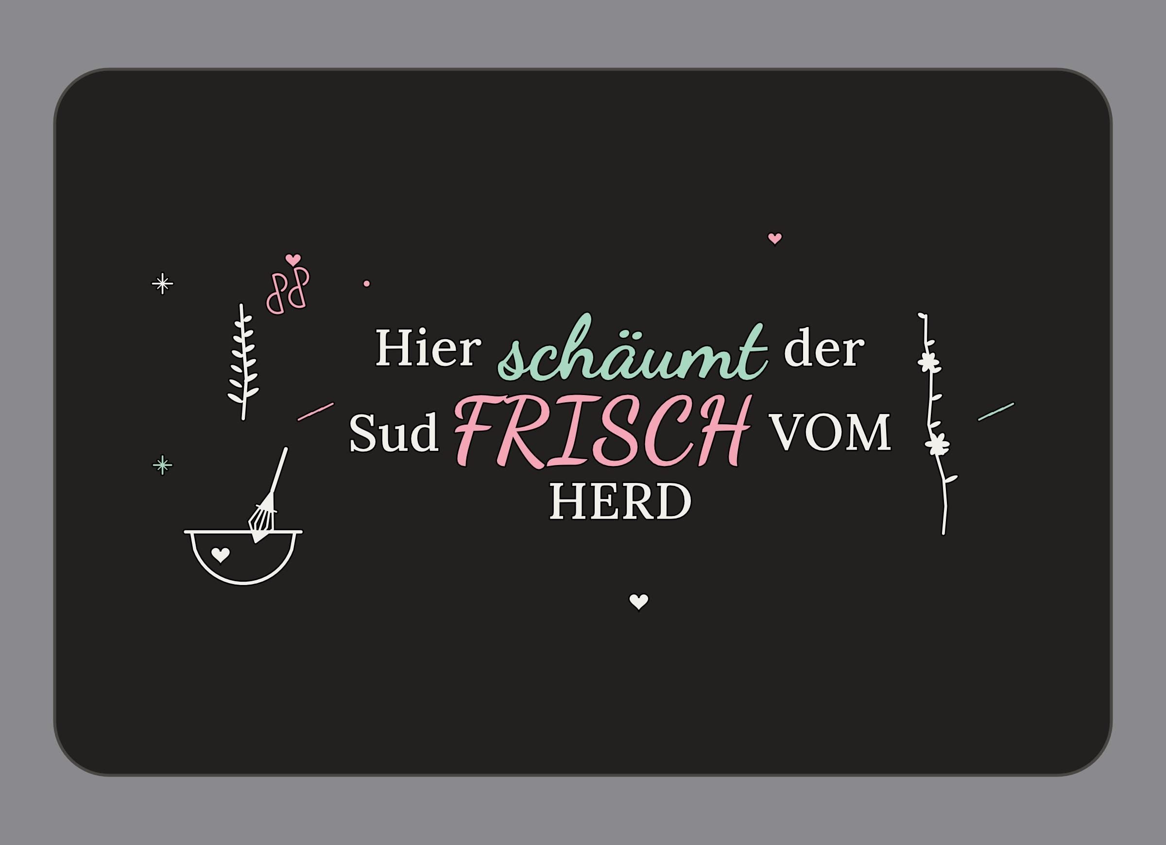 Display-Abdeckung passend für Thermomix TM7 – Hier schäumt der Sud | mehrfarbig, Wunschfarbe möglich