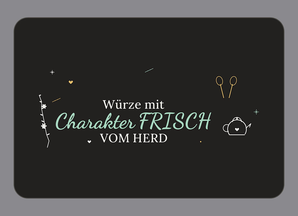 Display-Abdeckung passend für Thermomix TM7 – Würze mit Charakter | mehrfarbig, Wunschfarbe möglich