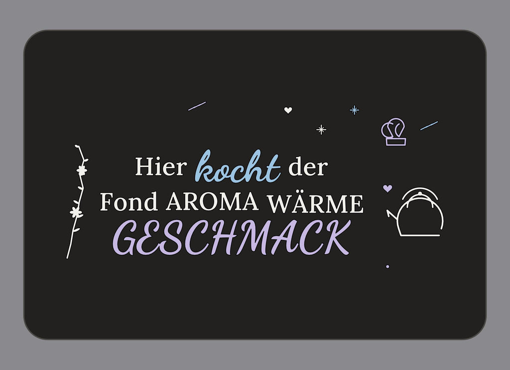 Display-Abdeckung passend für Thermomix TM7 – Hier kocht der Fond | mehrfarbig, Wunschfarbe möglich