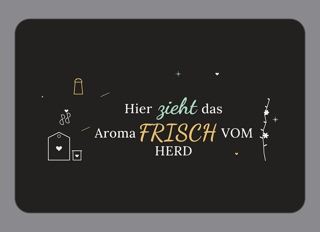 Display-Abdeckung passend für Thermomix TM7 – Hier zieht das Aroma | mehrfarbig, Wunschfarbe möglich