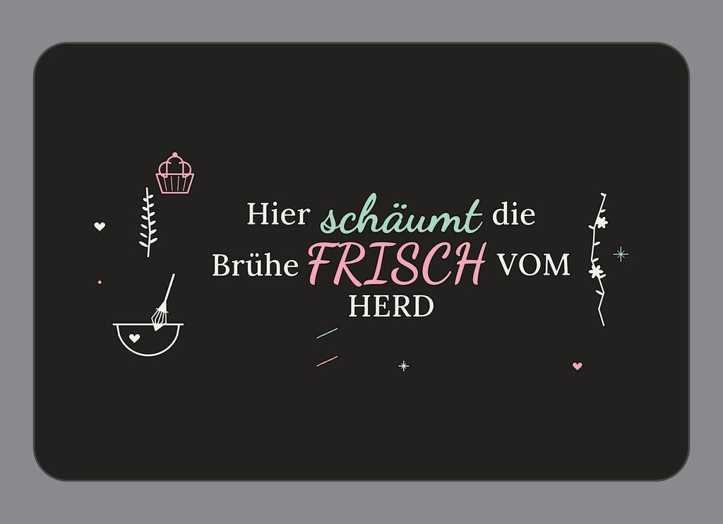 Display-Abdeckung passend für Thermomix TM7 – Hier schäumt die Brühe | mehrfarbig, Wunschfarbe möglich