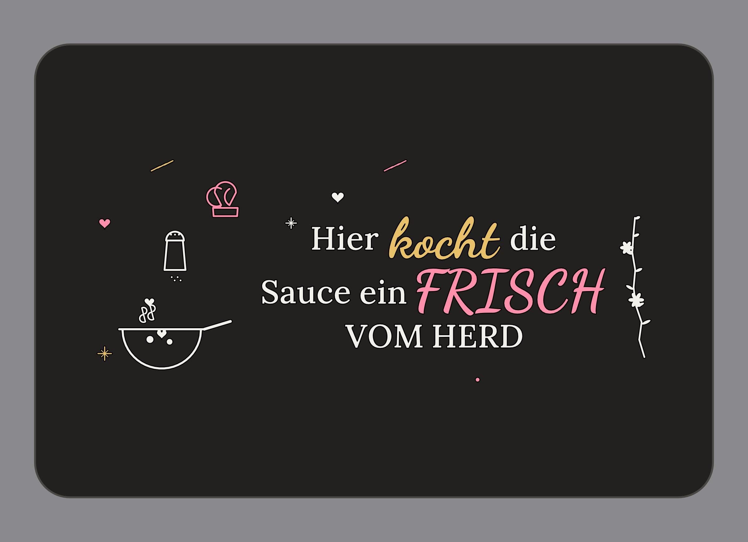 Display-Abdeckung passend für Thermomix TM7 – Hier kocht die Sauce ein | mehrfarbig, Wunschfarbe möglich