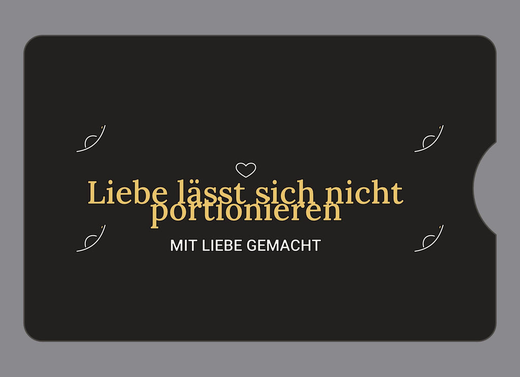 Display-Abdeckung passend für Thermomix TM6 – Liebe lässt sich nicht portionieren | mehrfarbig, Wunschfarbe möglich