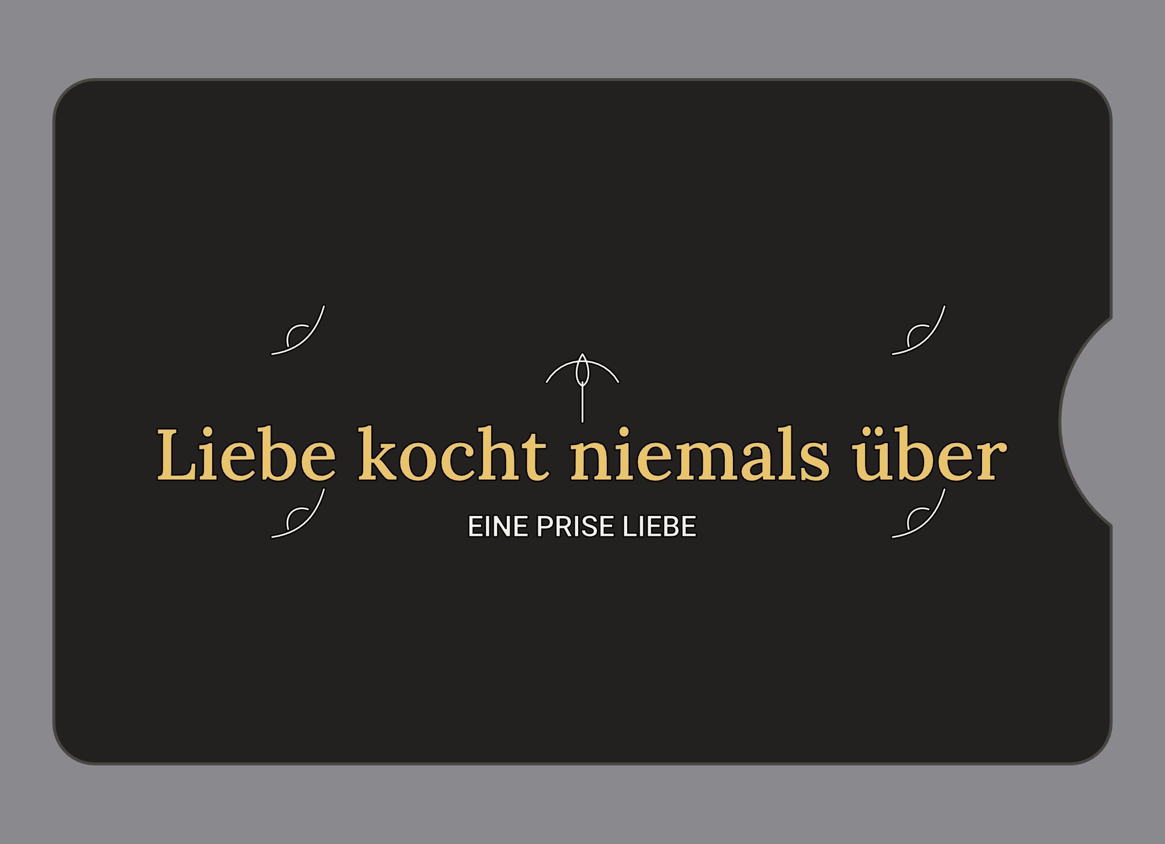 Display-Abdeckung passend für Thermomix TM6 – Liebe kocht niemals über | mehrfarbig, Wunschfarbe möglich
