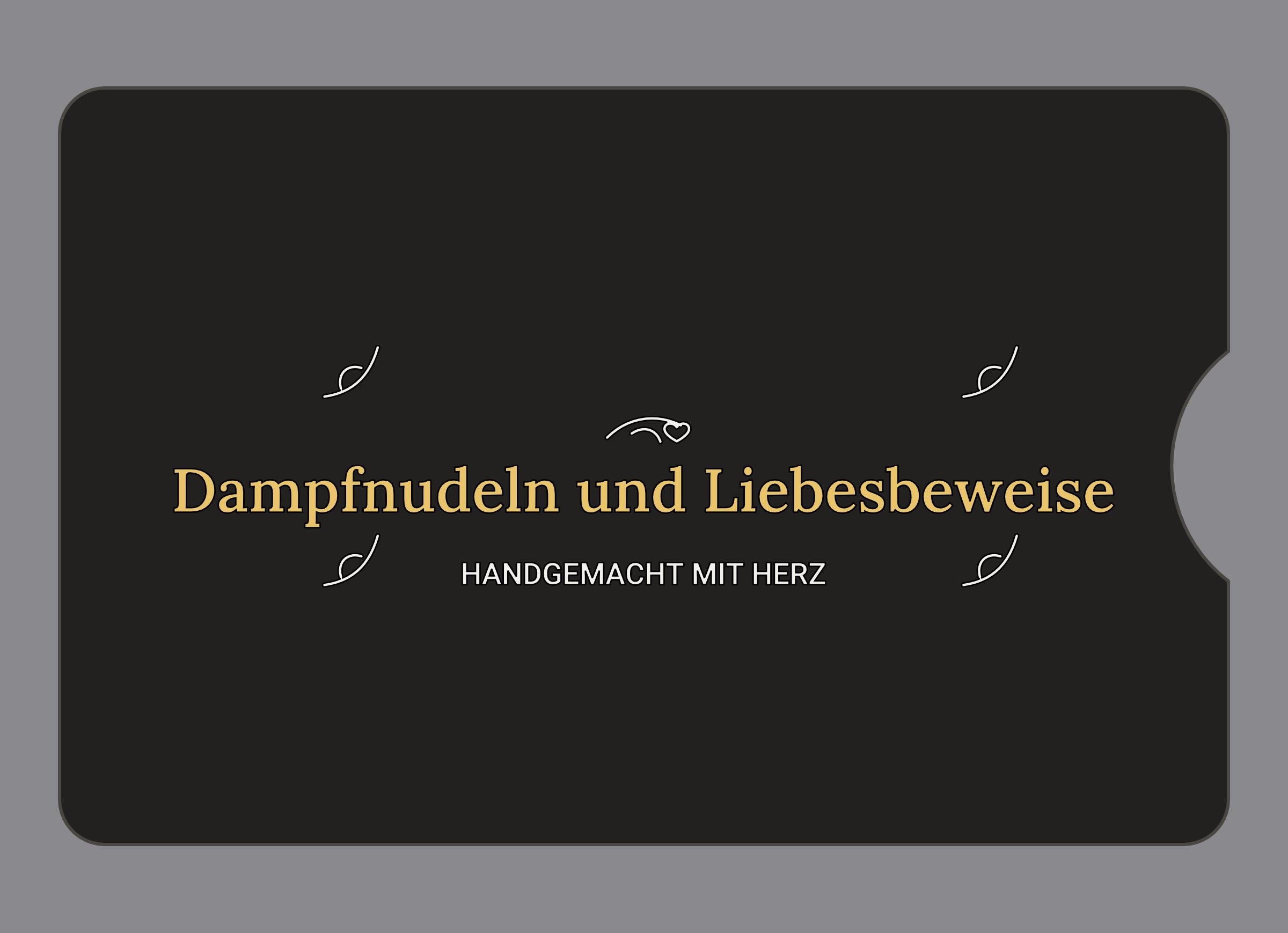 Display-Abdeckung passend für Thermomix TM6 – Dampfnudeln und Liebesbeweise | mehrfarbig, Wunschfarbe möglich