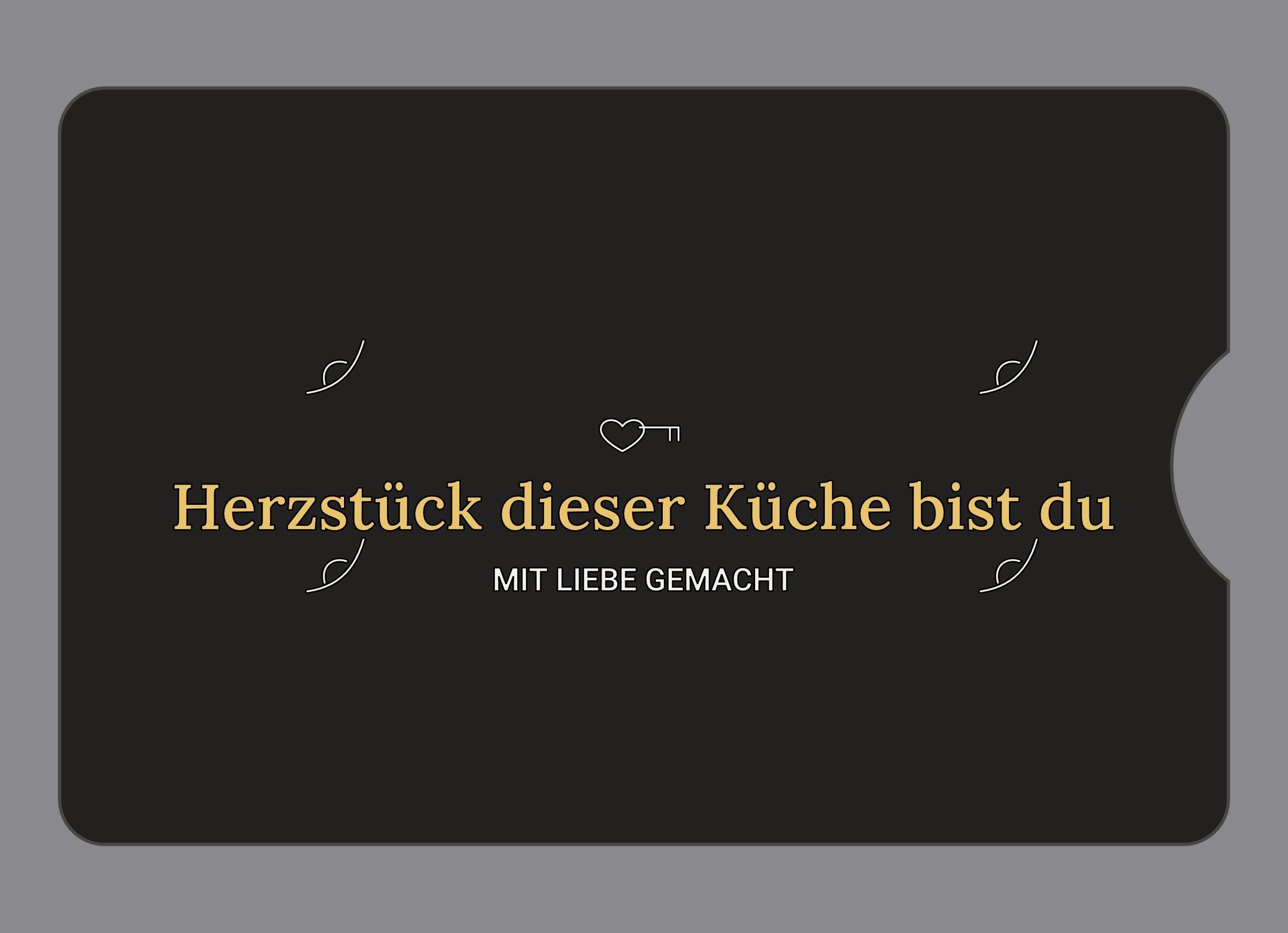 Display-Abdeckung passend für Thermomix TM6 – Herzstück dieser Küche bist du | mehrfarbig, Wunschfarbe möglich