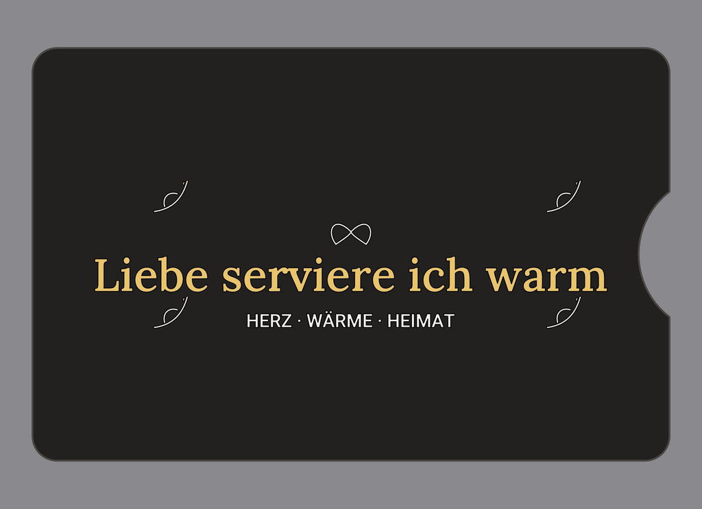 Display-Abdeckung passend für Thermomix TM6 – Liebe serviere ich warm | mehrfarbig, Wunschfarbe möglich