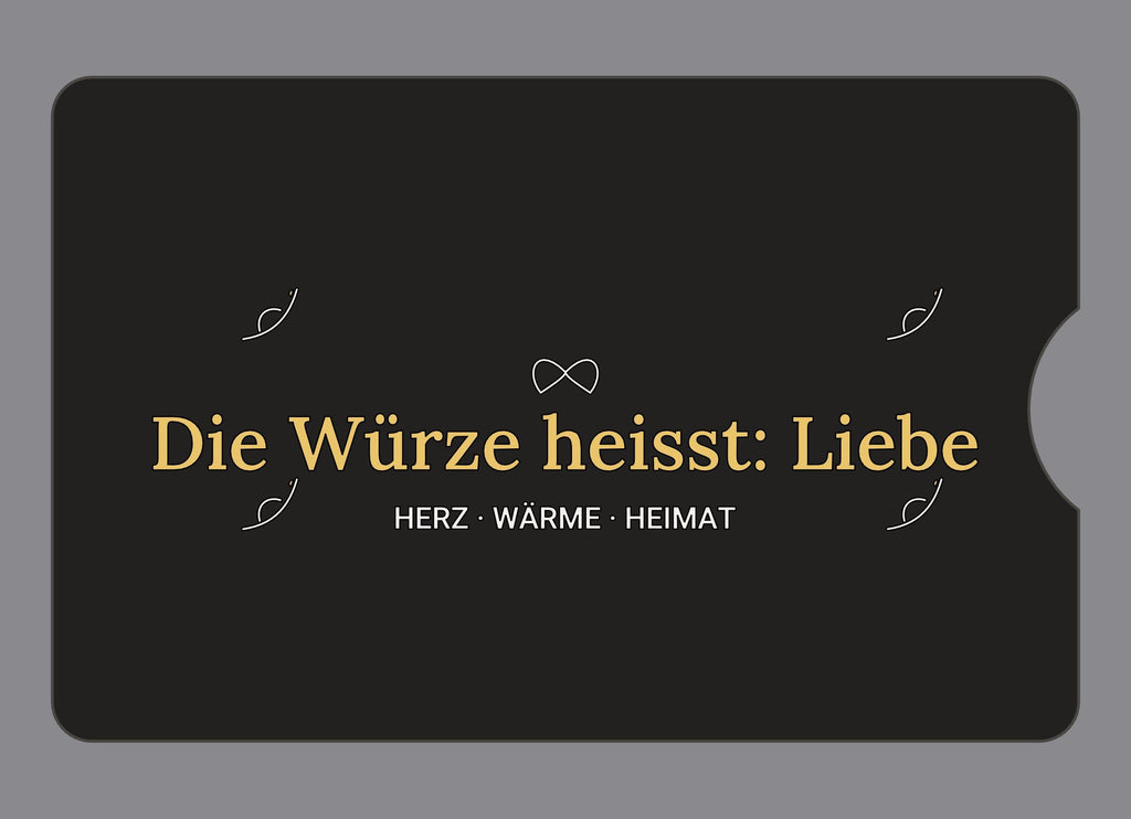 Display-Abdeckung passend für Thermomix TM6 – Die Würze heißt: Liebe | mehrfarbig, Wunschfarbe möglich