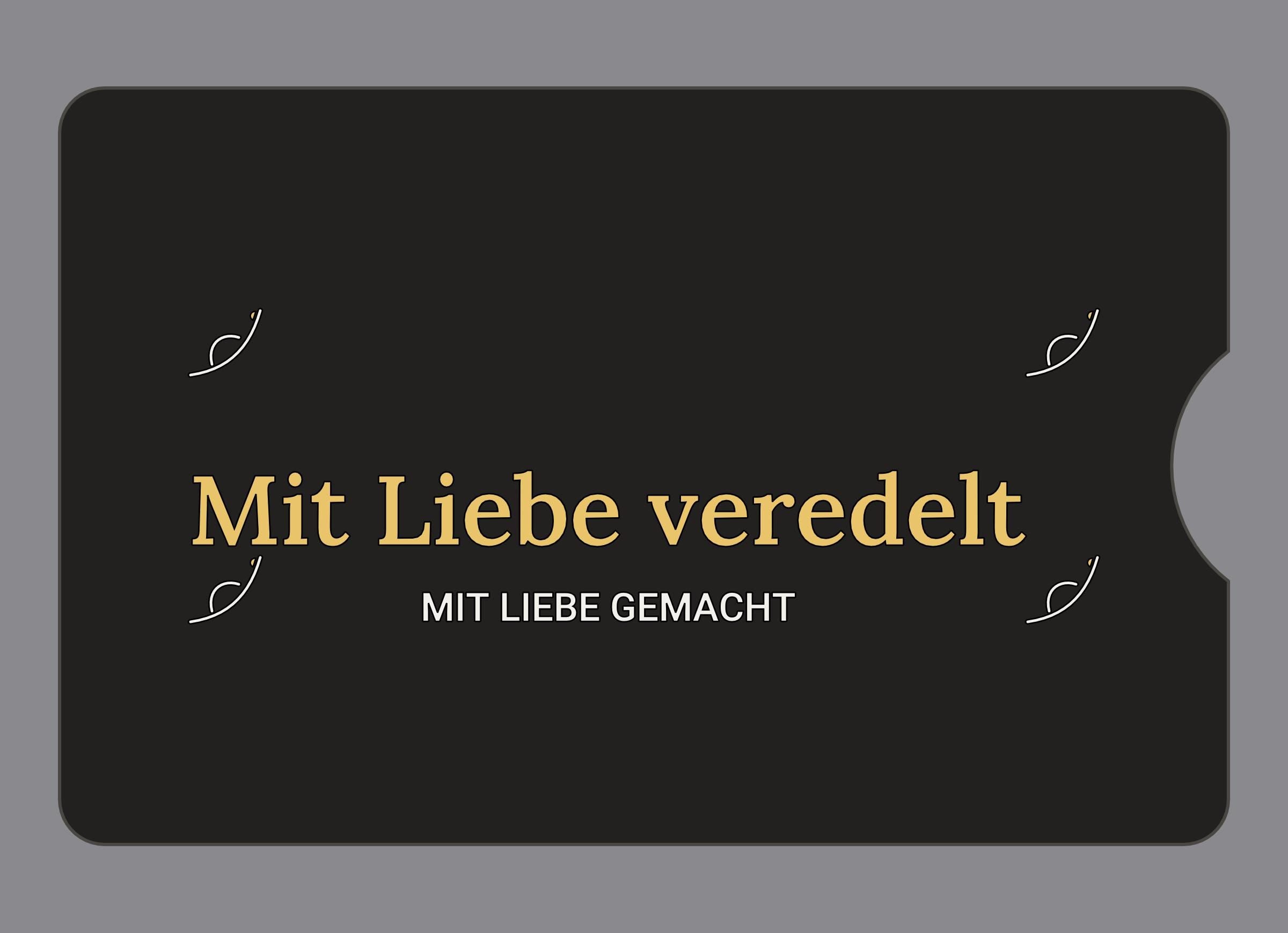 Display-Abdeckung passend für Thermomix TM6 – Mit Liebe veredelt | mehrfarbig, Wunschfarbe möglich