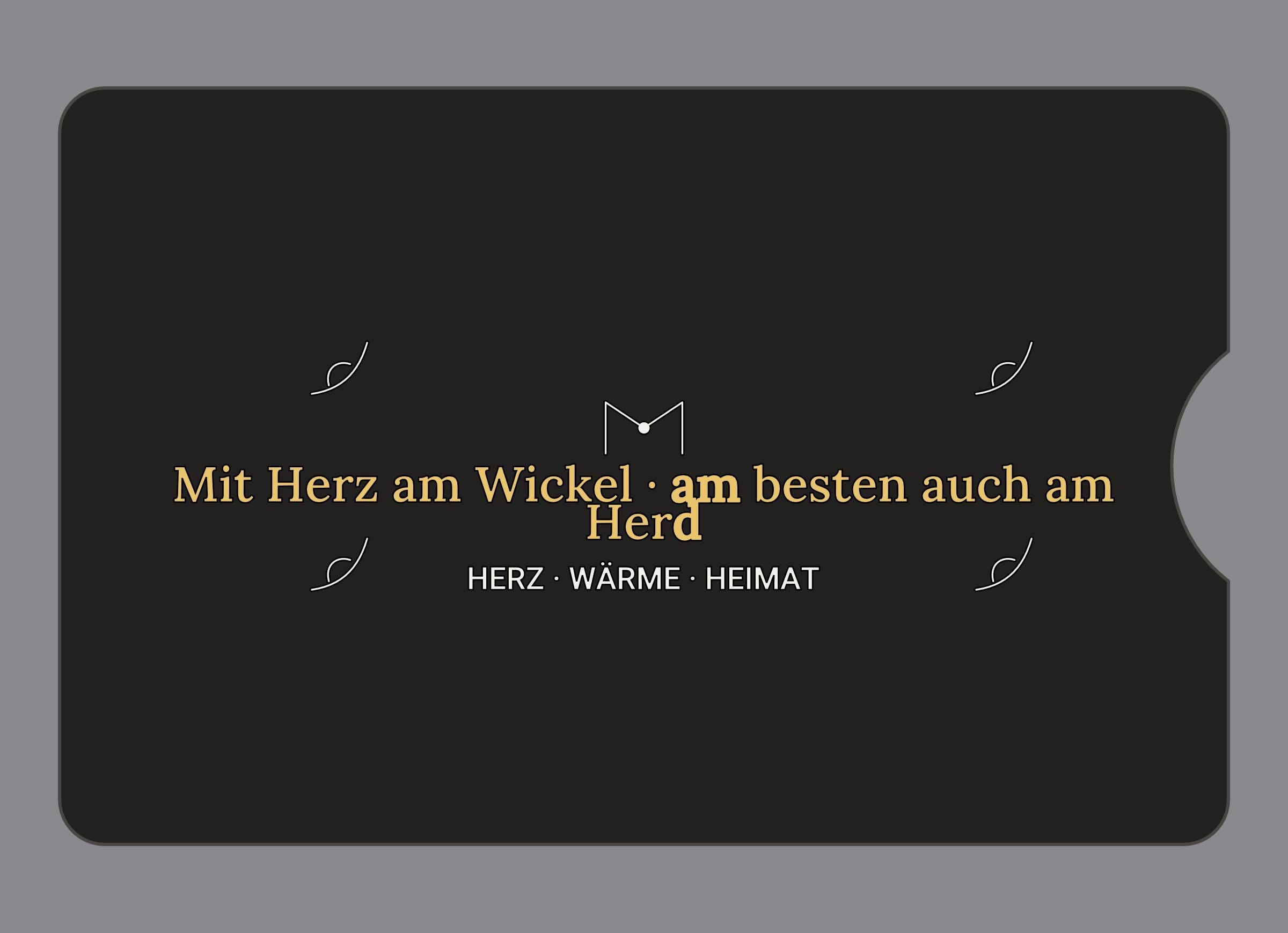 Display-Abdeckung passend für Thermomix TM6 – Mit Herz am Wickel · am besten auch am Herd | mehrfarbig, Wunschfarbe möglich