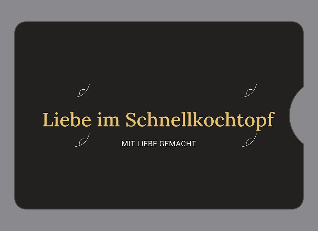 Display-Abdeckung passend für Thermomix TM6 – Liebe im Schnellkochtopf | mehrfarbig, Wunschfarbe möglich