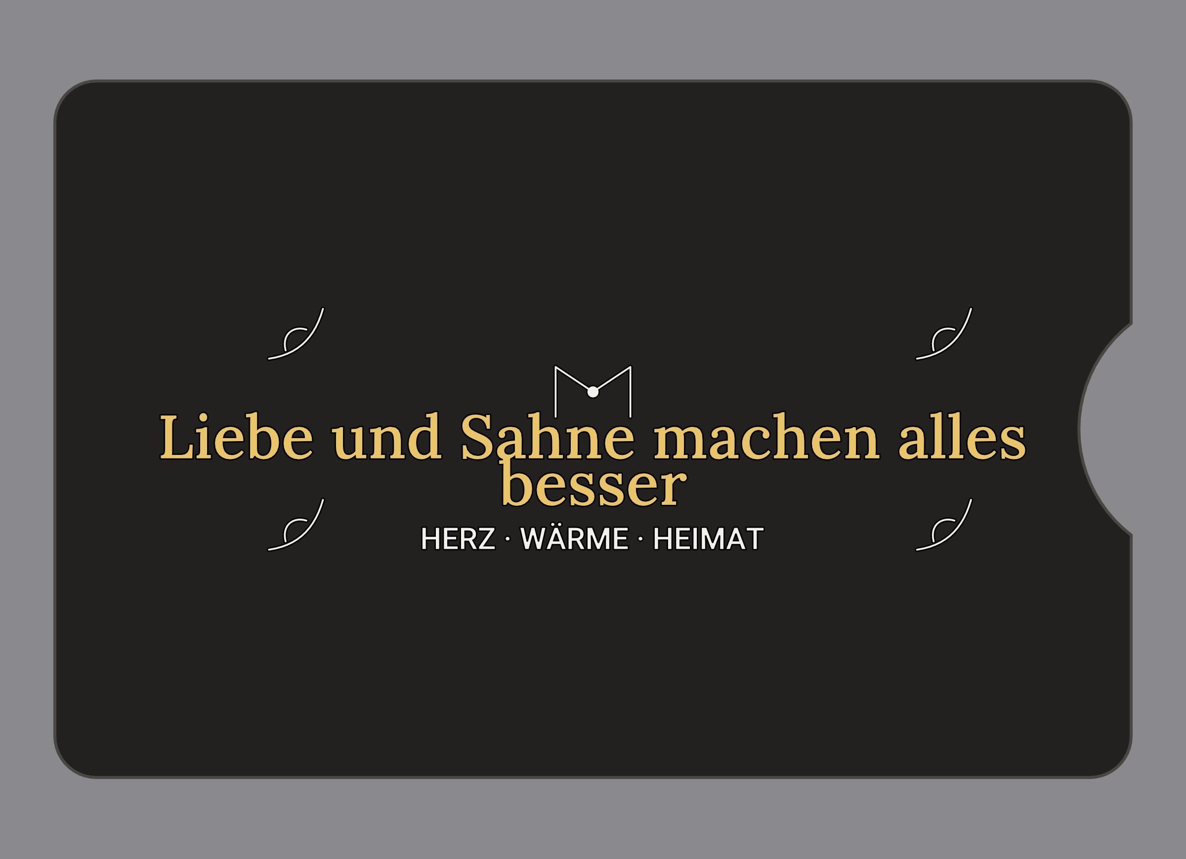 Display-Abdeckung passend für Thermomix TM6 – Liebe und Sahne machen alles besser | mehrfarbig, Wunschfarbe möglich