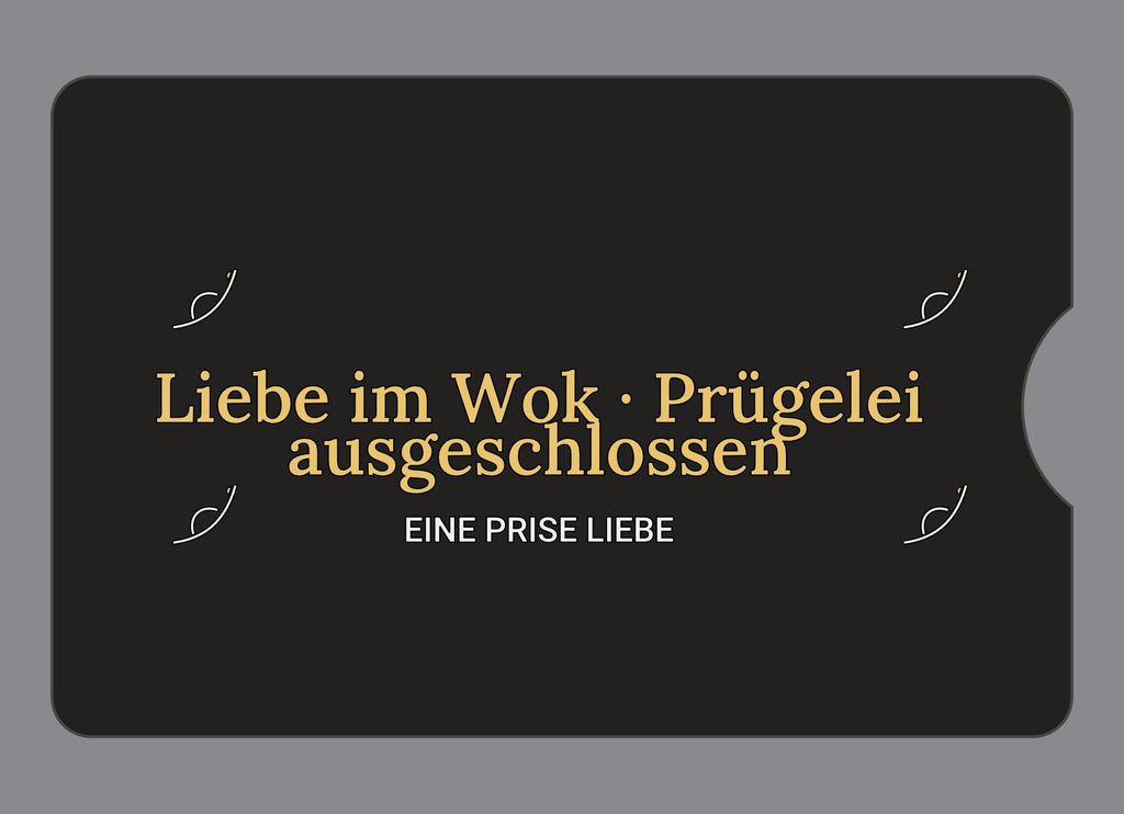 Display-Abdeckung passend für Thermomix TM6 – Liebe im Wok, Prügelei ausgeschlossen | mehrfarbig, Wunschfarbe möglich