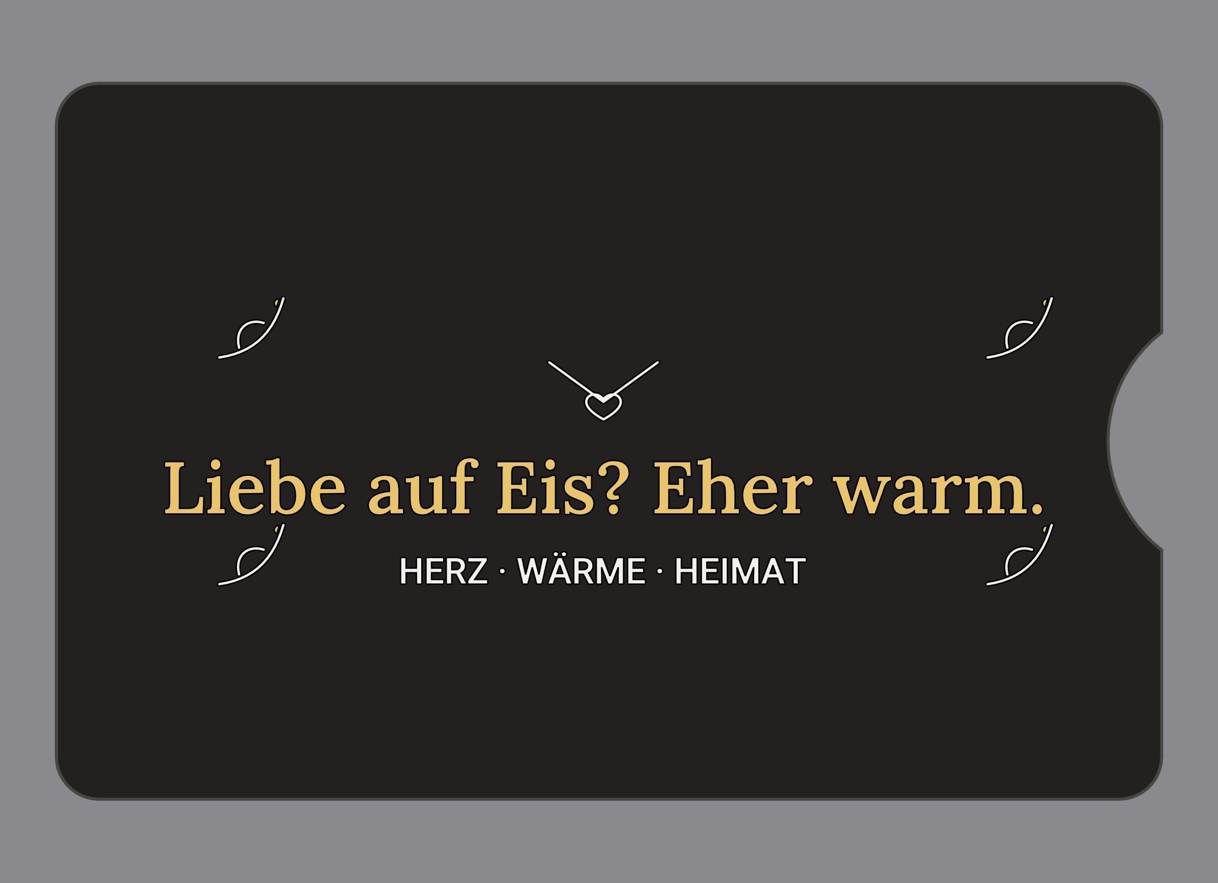 Display-Abdeckung passend für Thermomix TM6 – Liebe auf Eis? Eher warm. | mehrfarbig, Wunschfarbe möglich