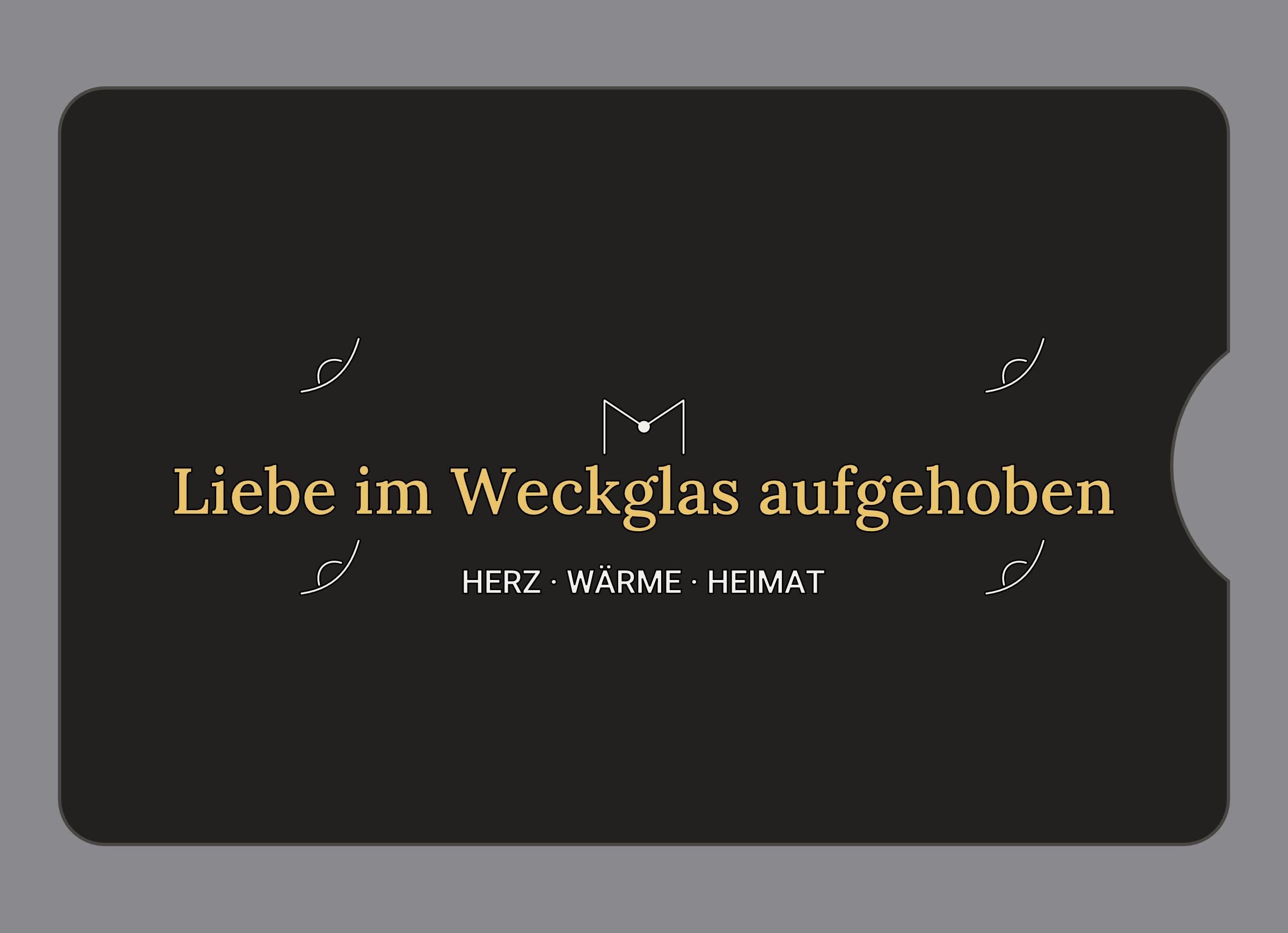 Display-Abdeckung passend für Thermomix TM6 – Liebe im Weckglas aufgehoben | mehrfarbig, Wunschfarbe möglich