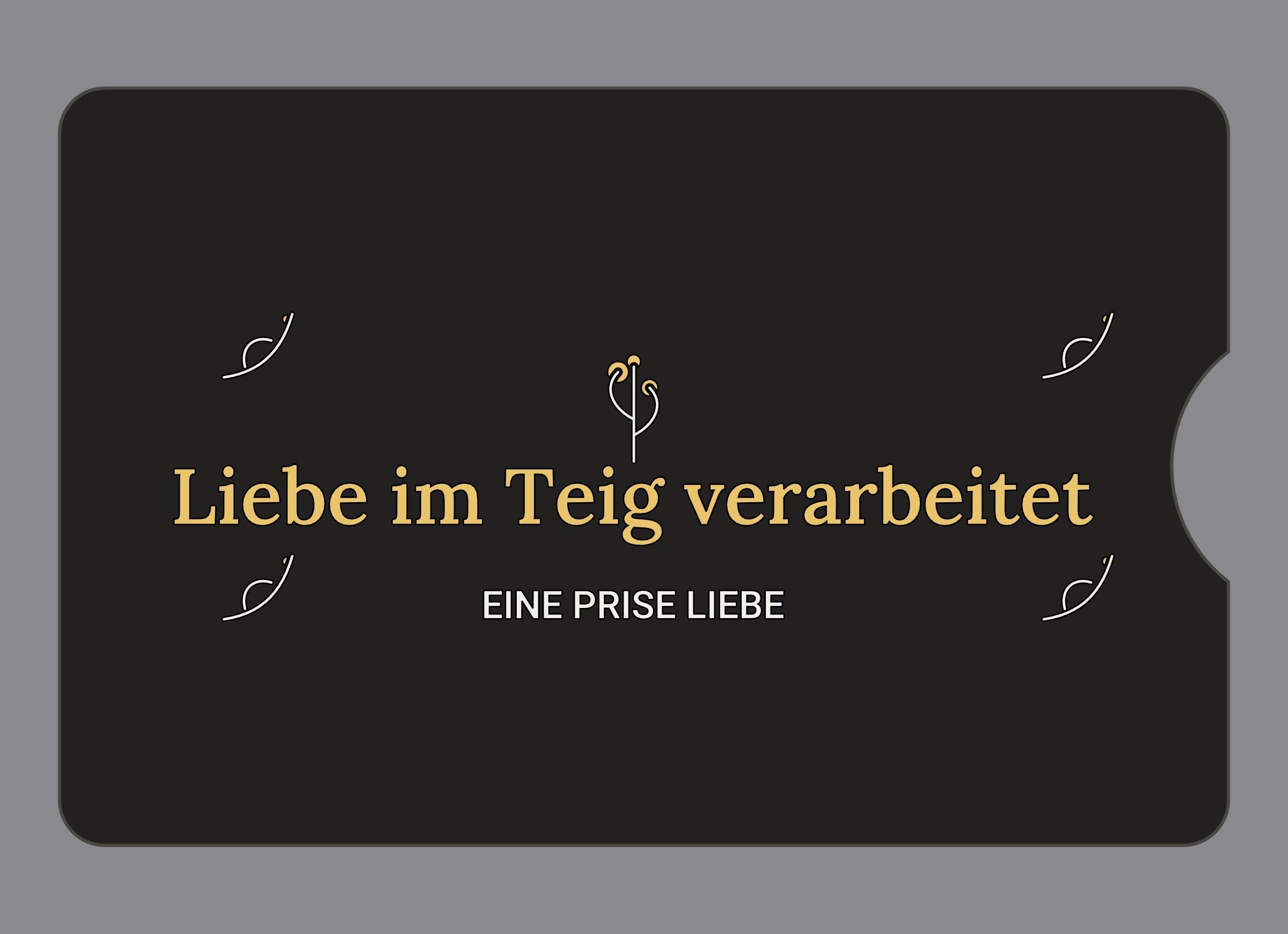 Display-Abdeckung passend für Thermomix TM6 – Liebe im Teig verarbeitet | mehrfarbig, Wunschfarbe möglich