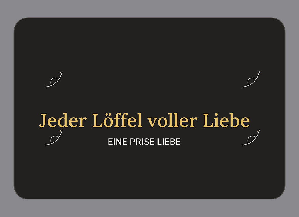 Display-Abdeckung passend für Thermomix TM7 – Jeder Löffel voller Liebe | mehrfarbig, Wunschfarbe möglich