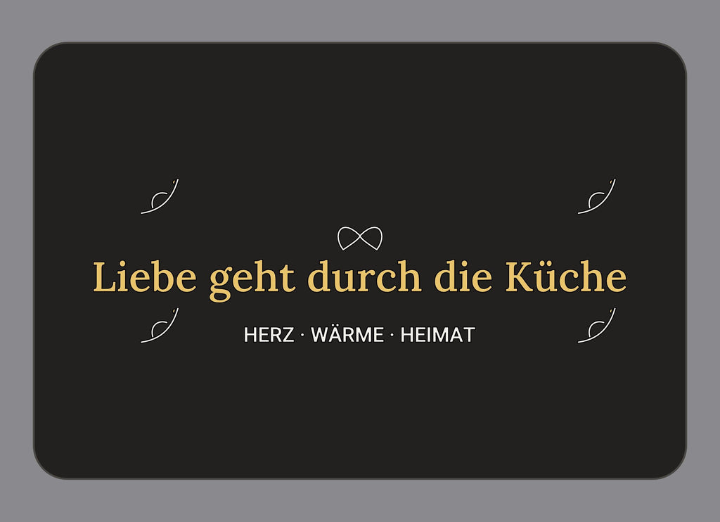 Display-Abdeckung passend für Thermomix TM7 – Liebe geht durch die Küche | mehrfarbig, Wunschfarbe möglich