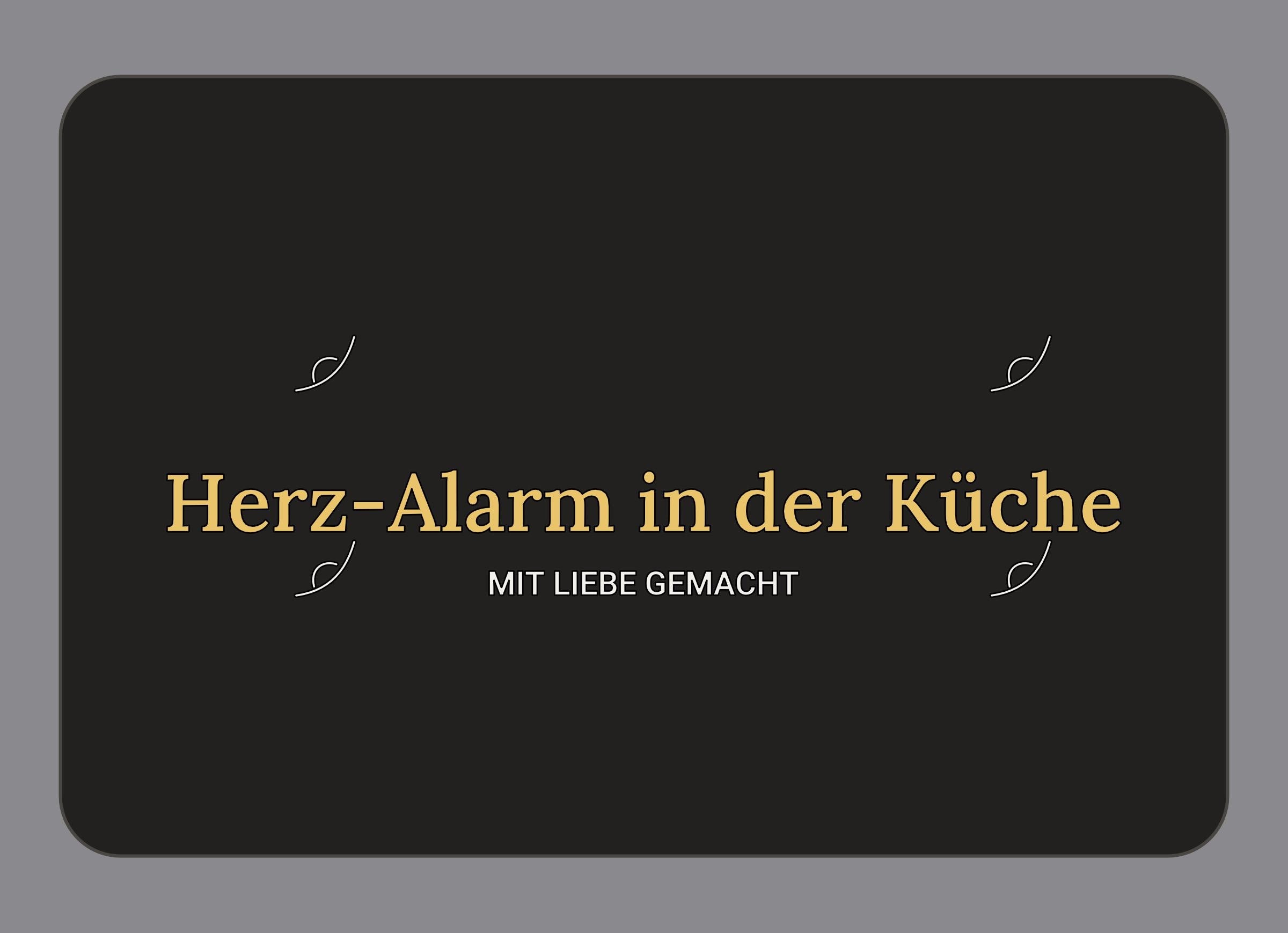Display-Abdeckung passend für Thermomix TM7 – Herz-Alarm in der Küche | mehrfarbig, Wunschfarbe möglich