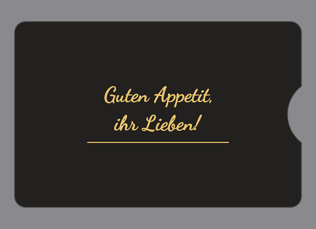 Display-Abdeckung passend für Thermomix TM6 – Guten Appetit, ihr Lieben! | mehrfarbig, Wunschfarbe möglich