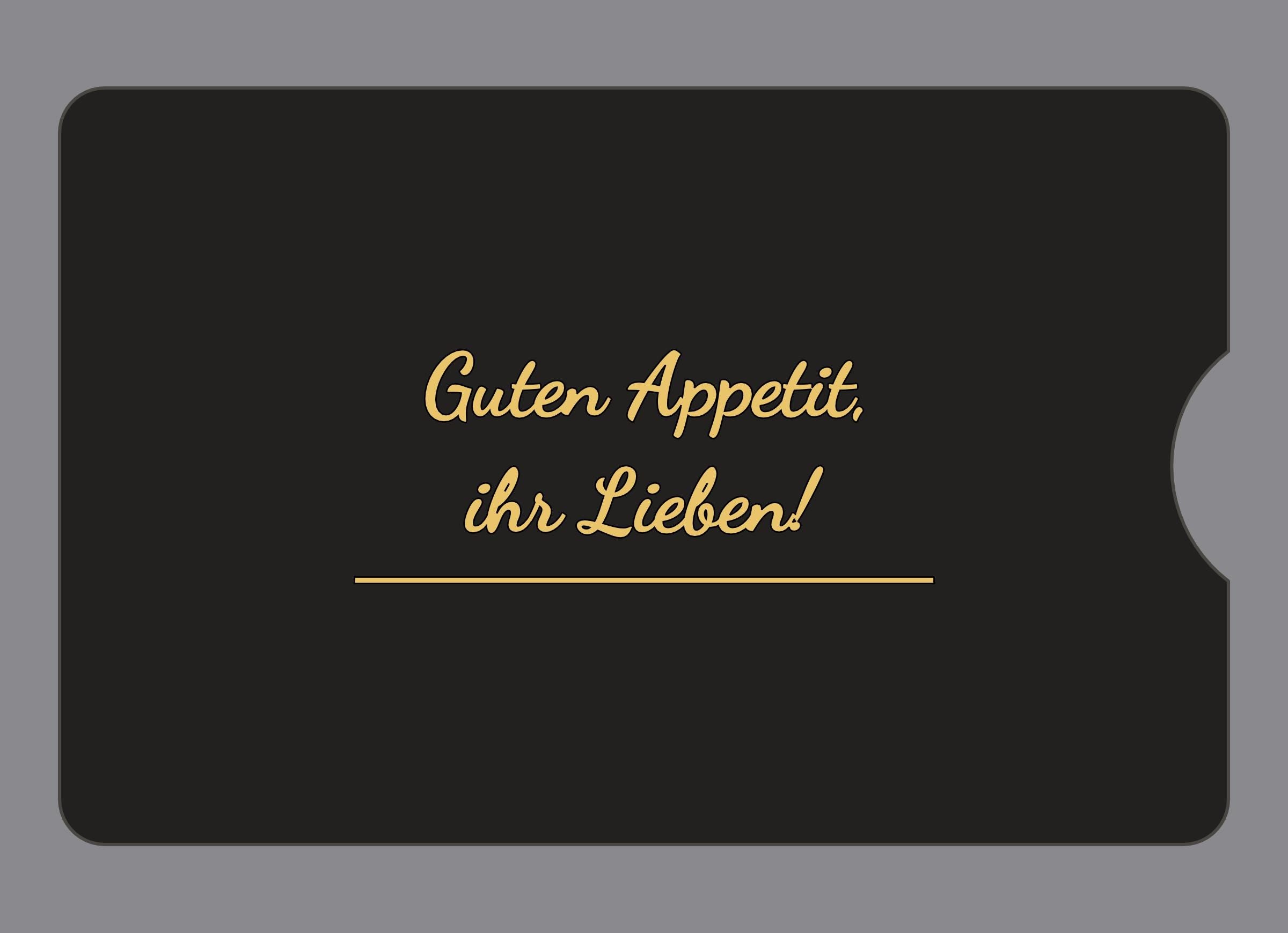 Display-Abdeckung passend für Thermomix TM6 – Guten Appetit, ihr Lieben! | mehrfarbig, Wunschfarbe möglich