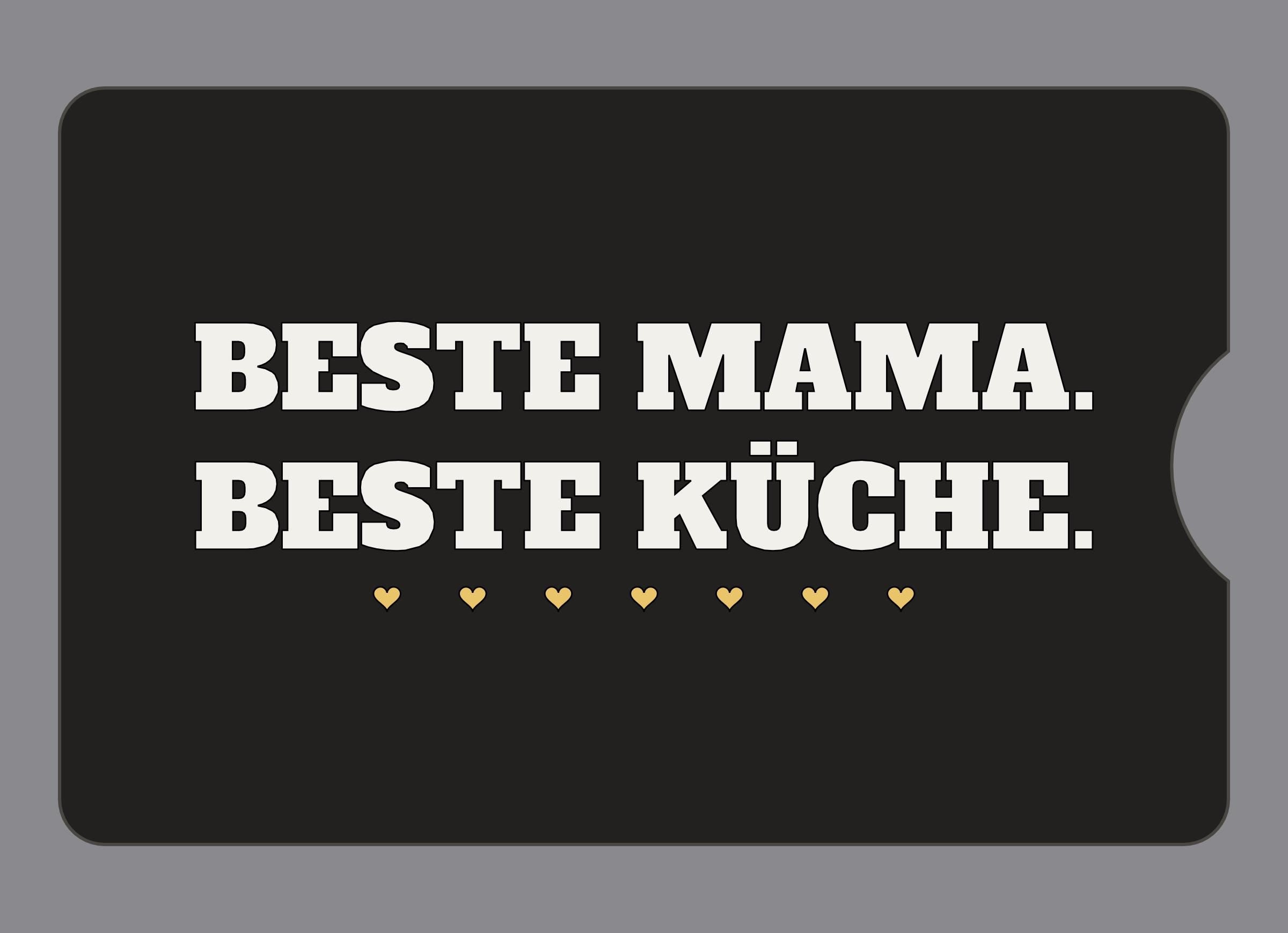 Display-Abdeckung passend für Thermomix TM6 – Beste Mama. Beste Küche. | mehrfarbig, Wunschfarbe möglich