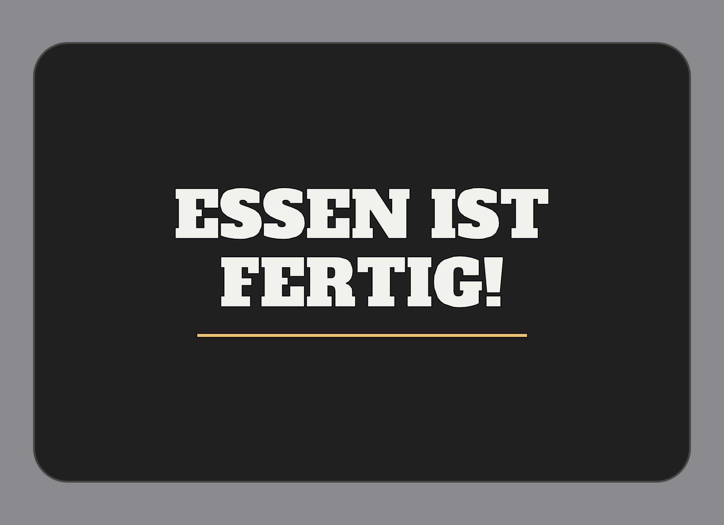 Display-Abdeckung passend für Thermomix TM7 – Essen ist fertig! | mehrfarbig, Wunschfarbe möglich