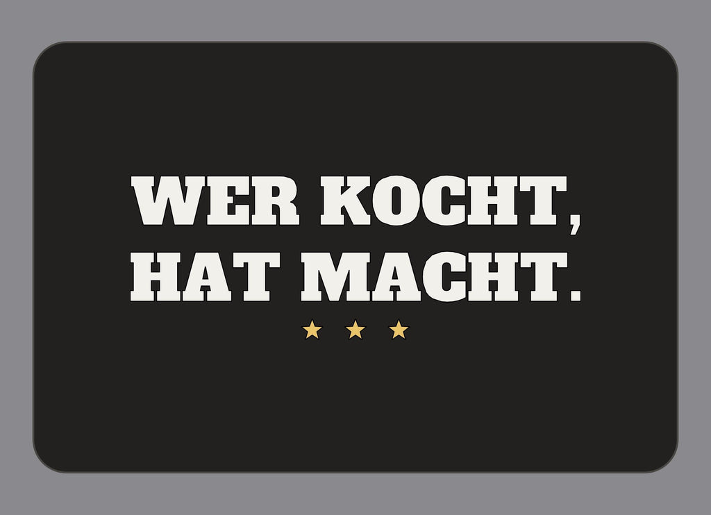 Display-Abdeckung passend für Thermomix TM7 – Wer kocht, hat Macht. | mehrfarbig, Wunschfarbe möglich