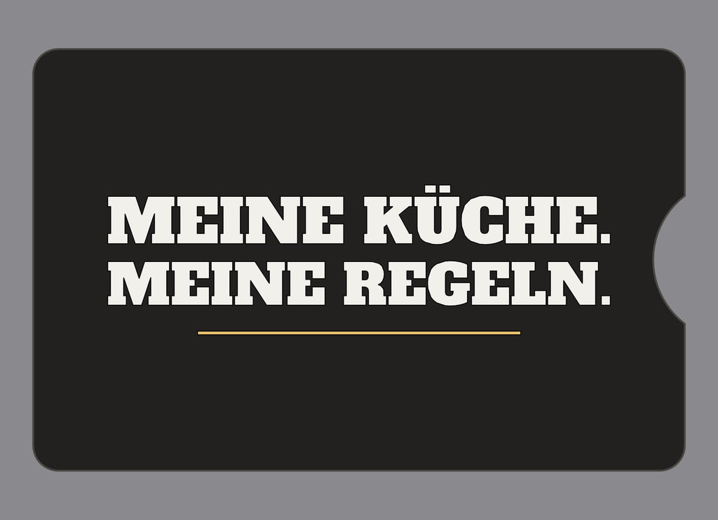 Display-Abdeckung passend für Thermomix TM6 – Meine Küche. Meine Regeln. | mehrfarbig, Wunschfarbe möglich