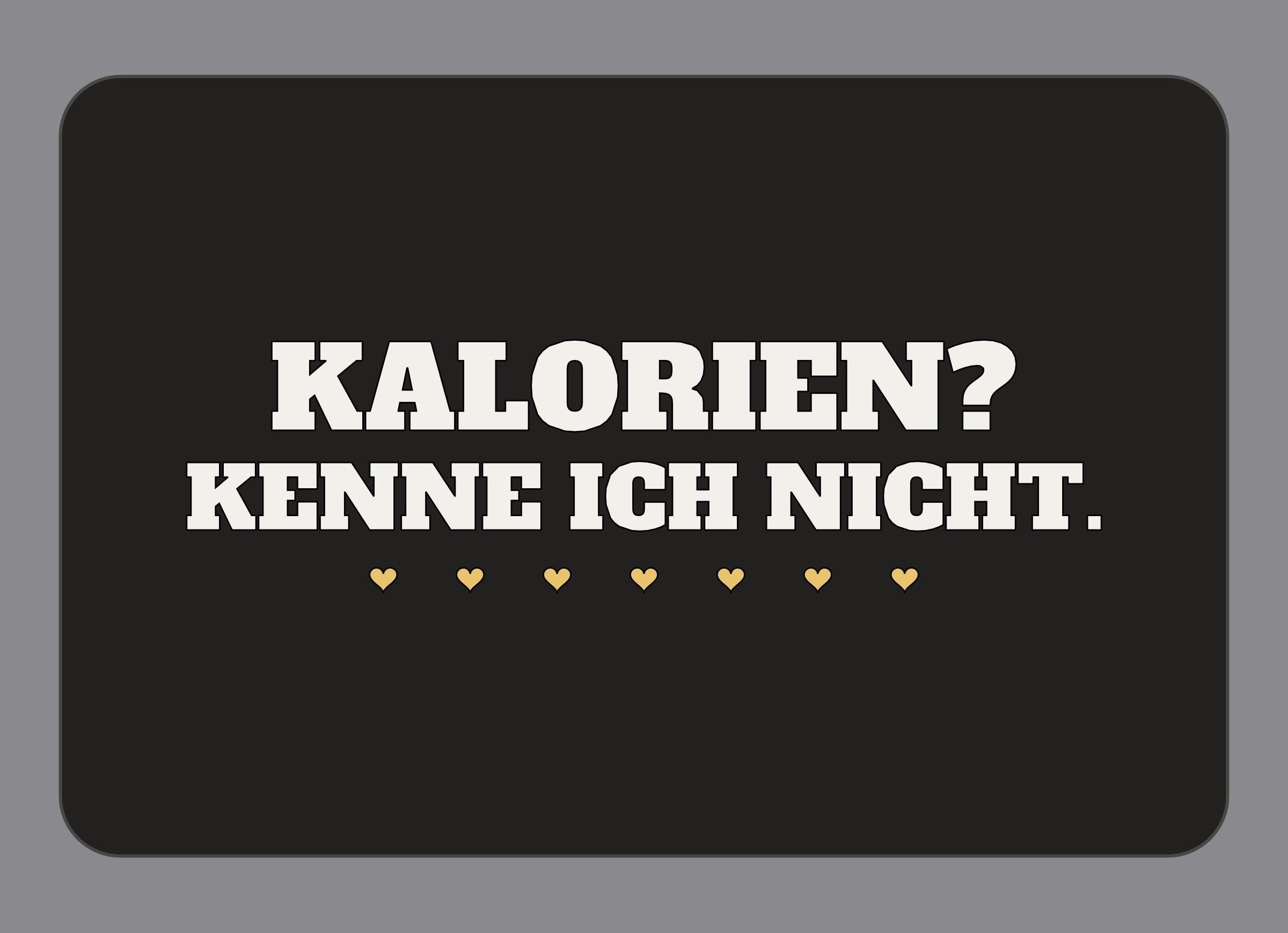 Display-Abdeckung passend für Thermomix TM7 – Kalorien? Kenne ich nicht. | mehrfarbig, Wunschfarbe möglich