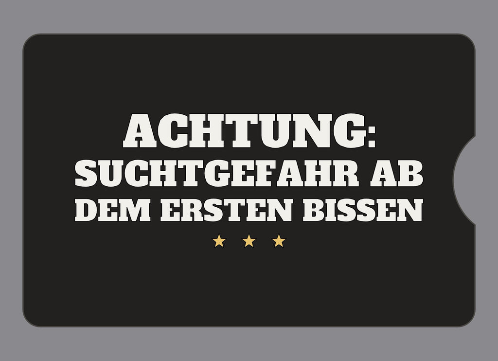 Display-Abdeckung passend für Thermomix TM6 – Achtung: Suchtgefahr ab dem ersten Bissen | mehrfarbig, Wunschfarbe möglich